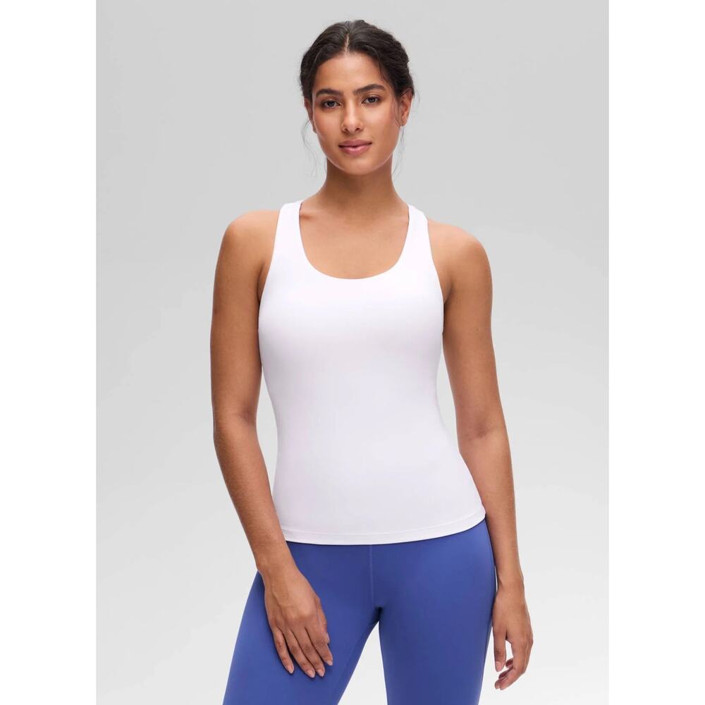 CRZ Yoga Butterluxe Waist Length Built in Bra Tank
